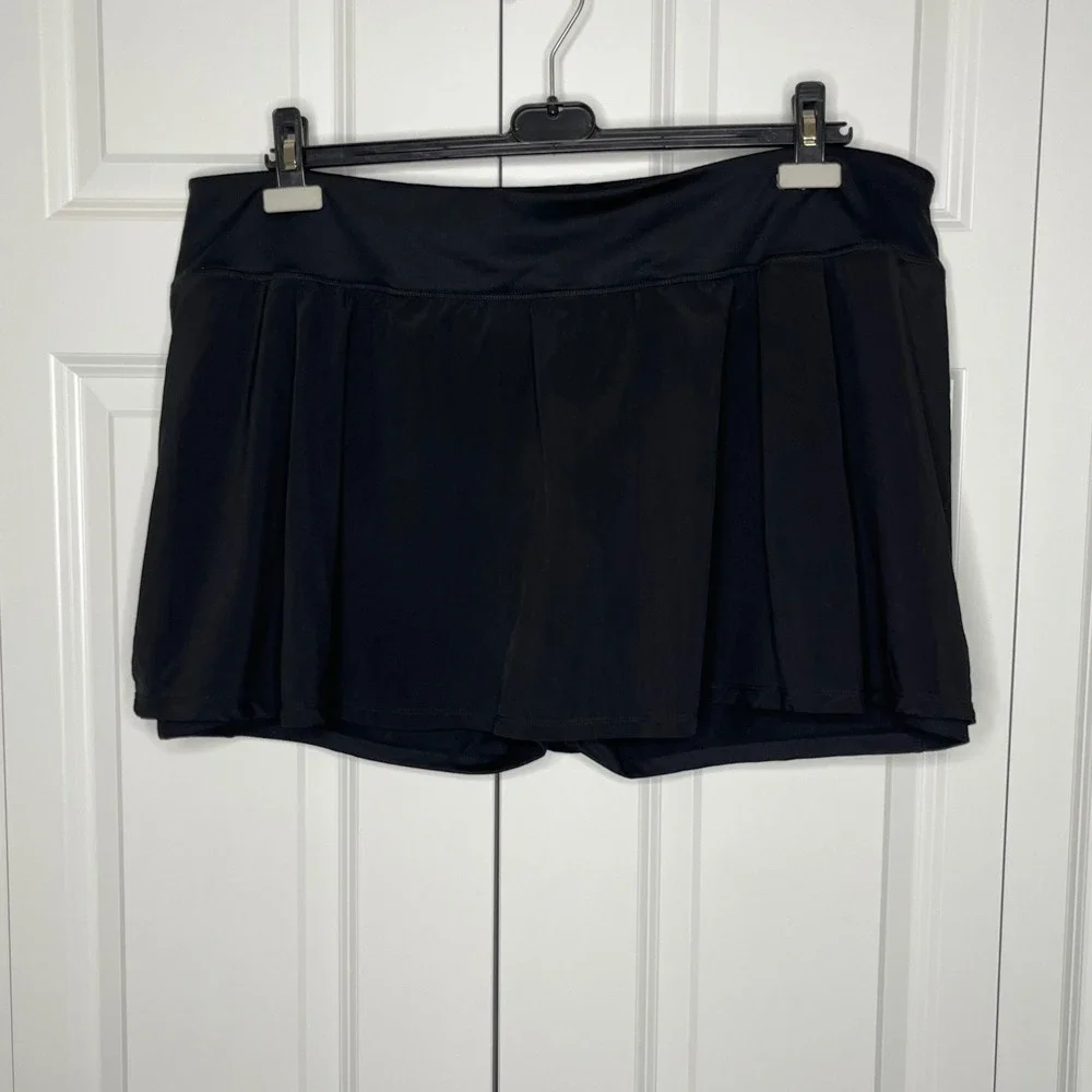 Zella Black‎ Athletic Skort 3X Built In Shorts Active Tennis Golf Skirt